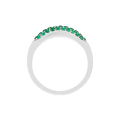 White Gold Emerald Ring